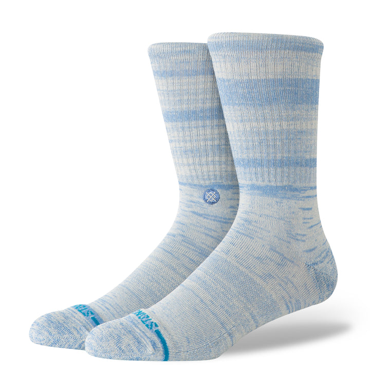 "Marled" Combed Cotton Blend Crew Socks by Stance