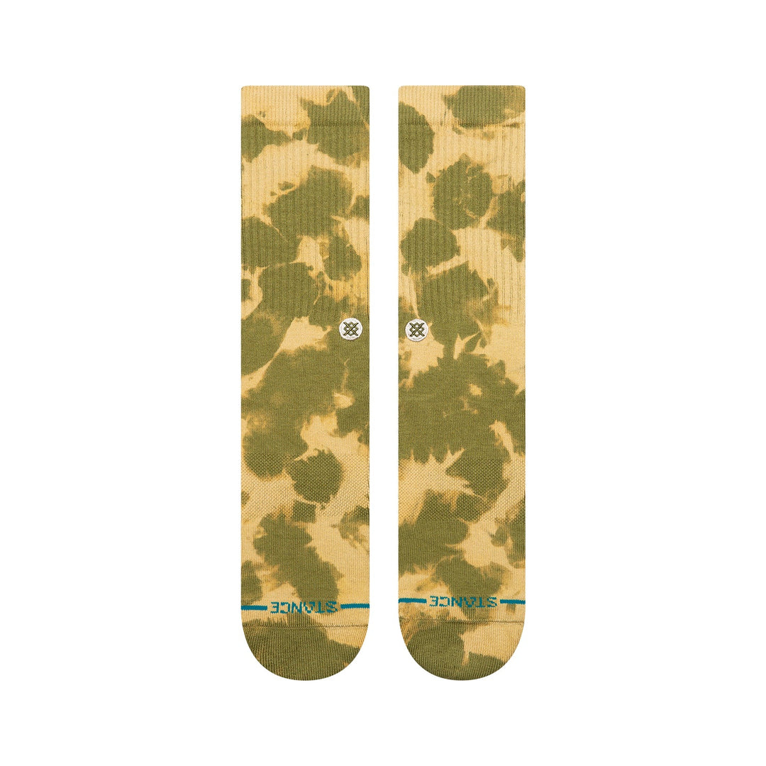 "Spotty Dye" Combed Cotton Blend Crew Socks by Stance