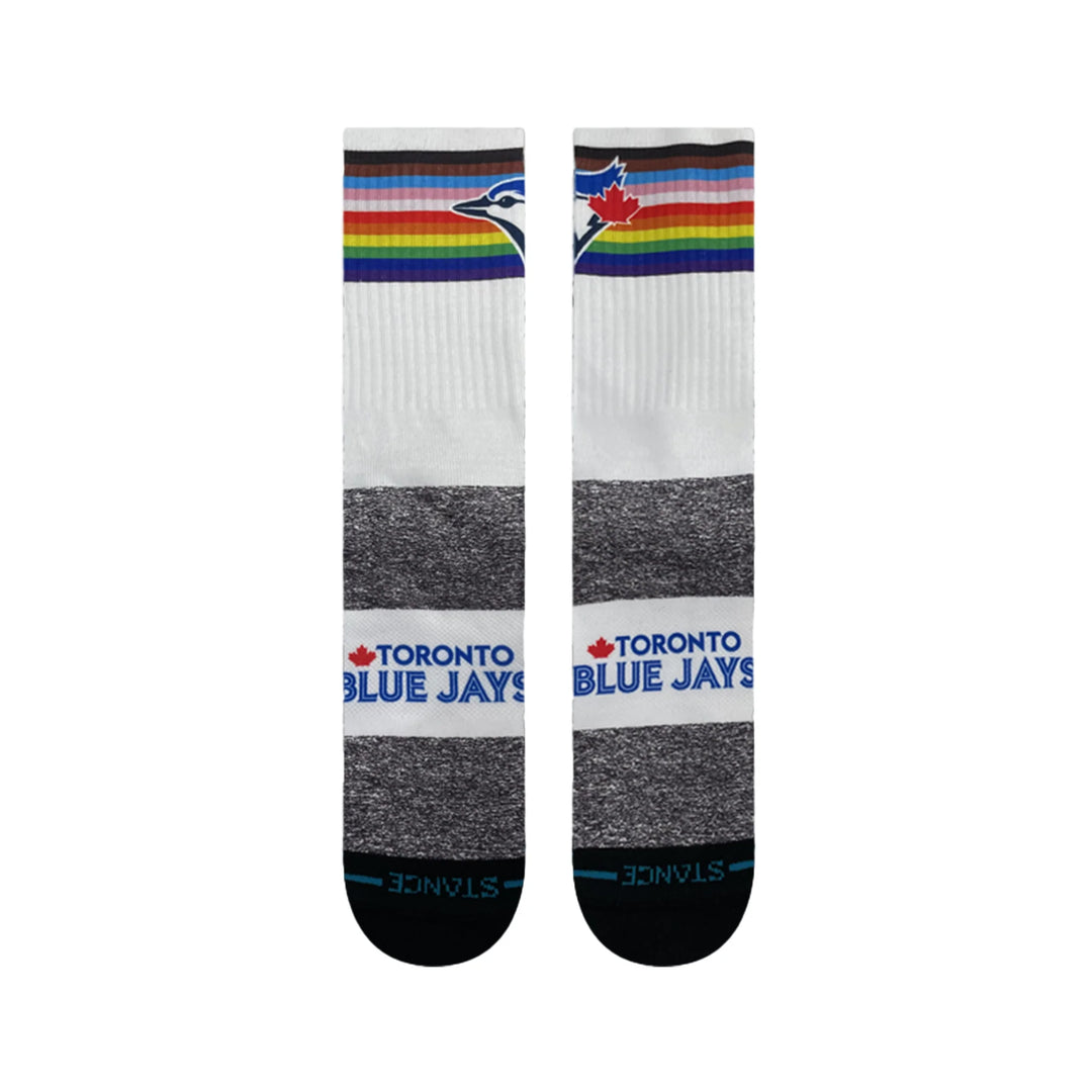 Stance x MLB Blue Jays Pride Crew - White