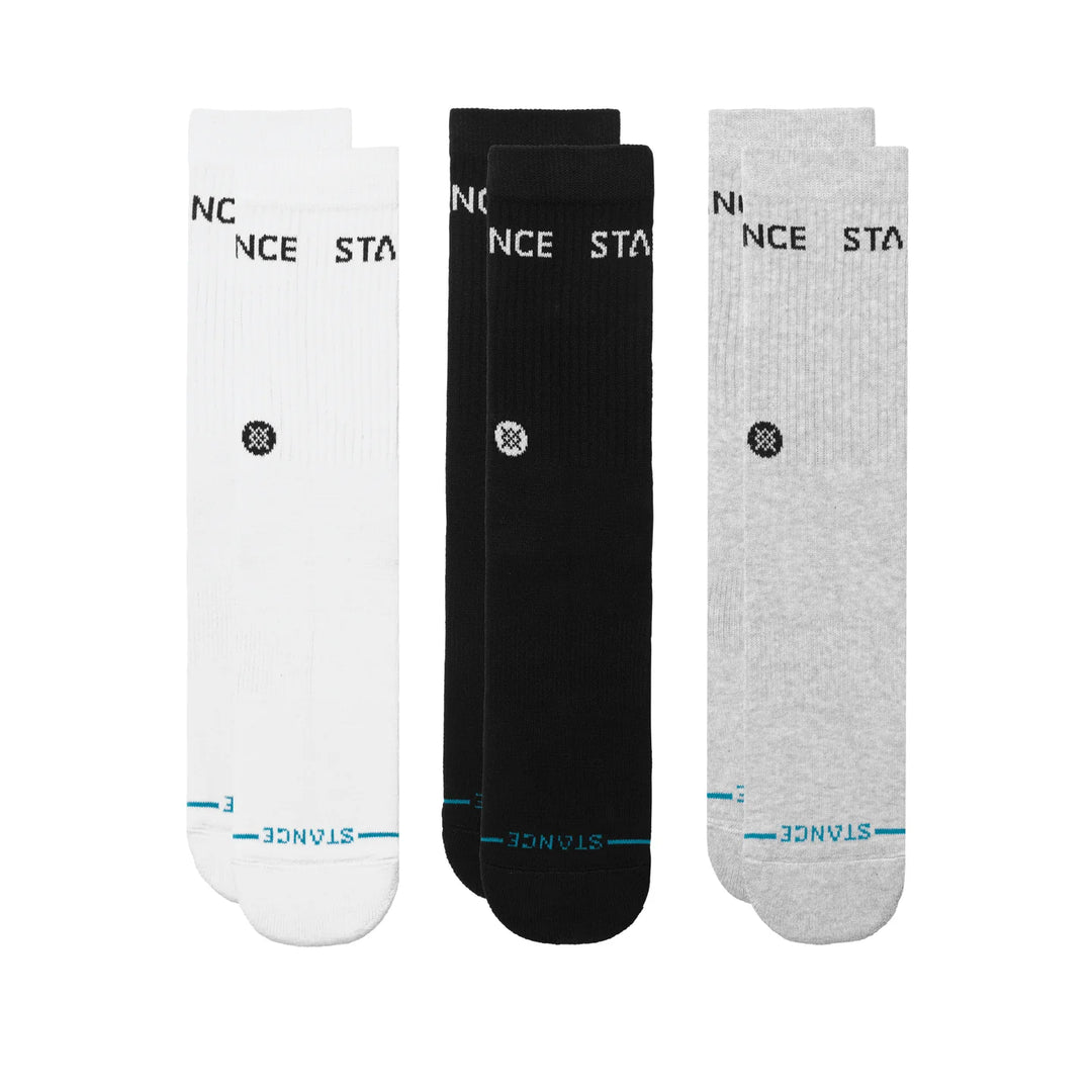 "Origin Crew Socks 6 Pack" Cotton Crew Socks by Stance