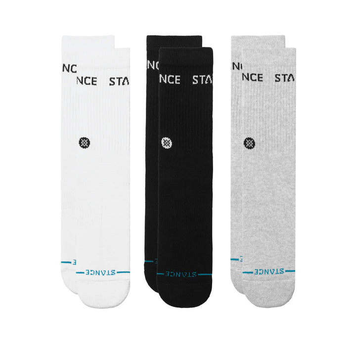 "Origin Crew Socks 6 Pack" Cotton Crew Socks by Stance