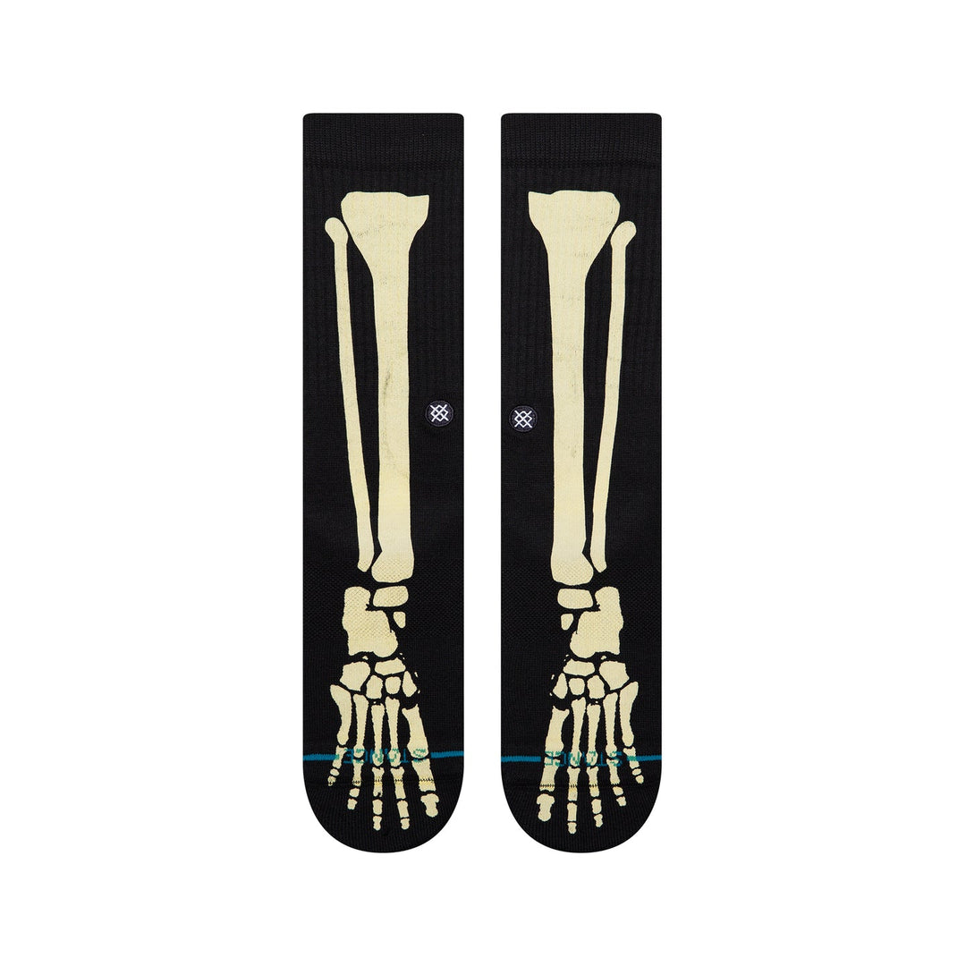 "Bones 3" Combed Cotton Crew Socks by Stance