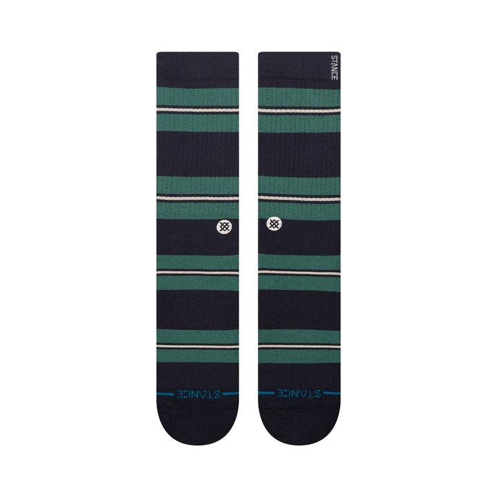 "Caesar Stripe" ButterBlend Dress Crew Socks by Stance