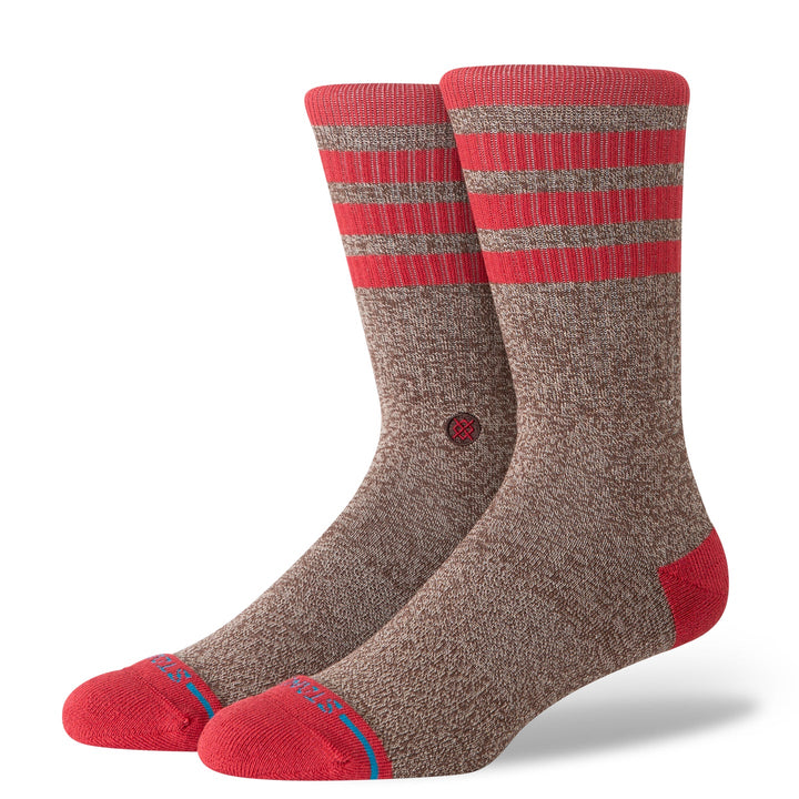 "Sock Monkey" Combed Cotton Blend Crew Socks by Stance