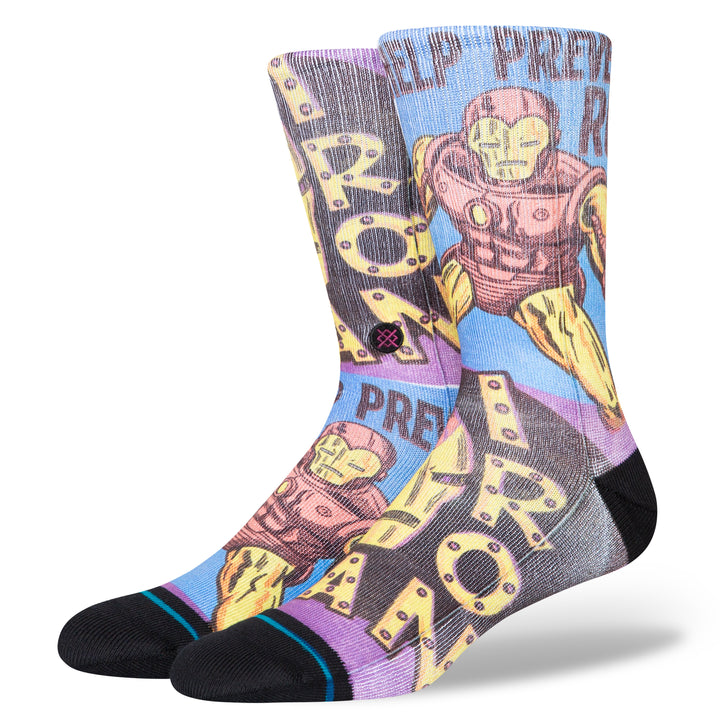 Stance x Marvel "Prevent Rust" Polyester Blend Crew Socks