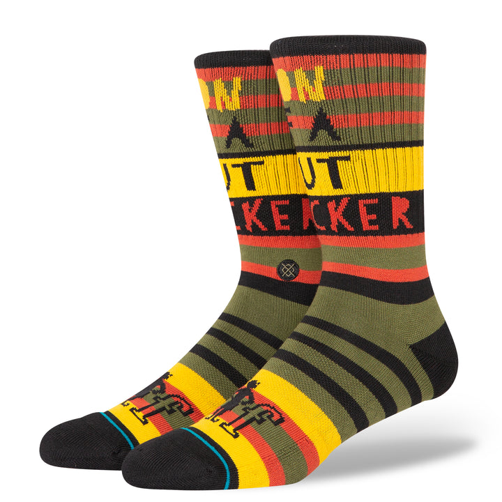 Stance x Elf "Son Of A" Combed Cotton Blend Crew Socks - SALE