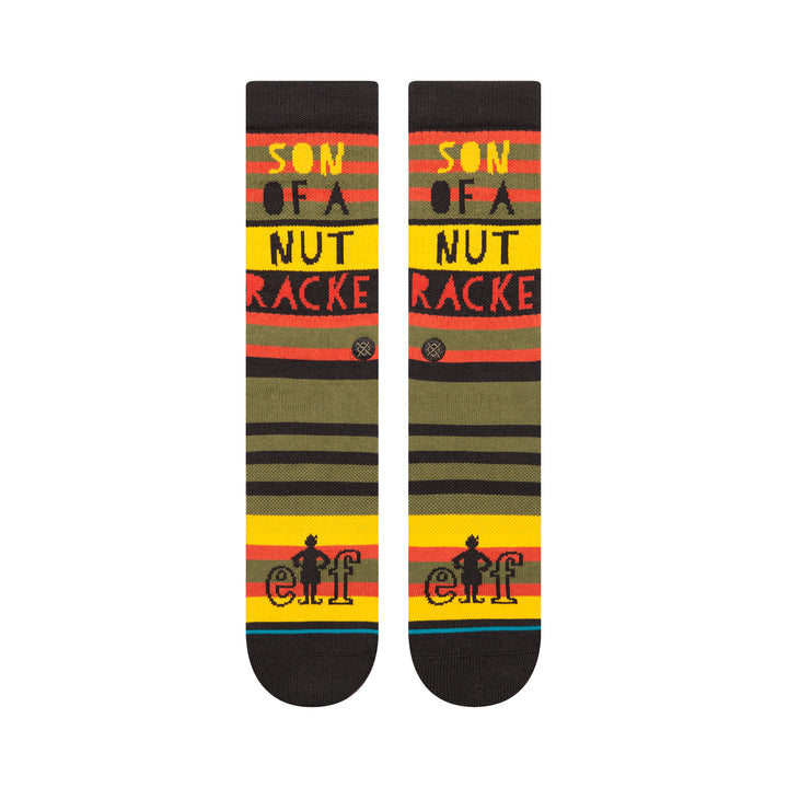 Stance x Elf "Son Of A" Combed Cotton Blend Crew Socks - SALE