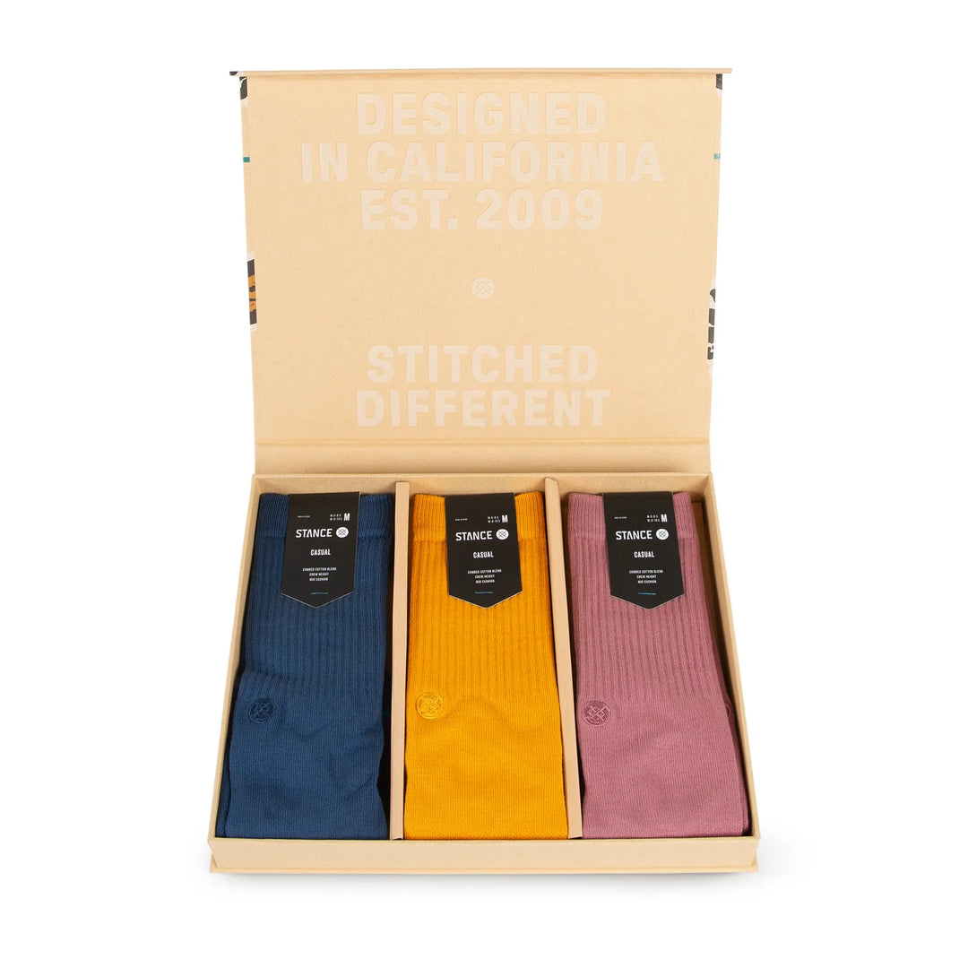 "Icon Patches Box Set" Cotton Crew Socks by Stance