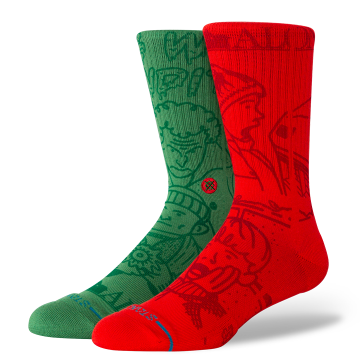Home Alone x Stance "Home Alone" Combed Cotton Blend Crew Socks