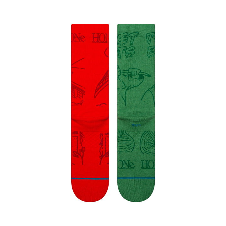 Home Alone x Stance "Home Alone" Combed Cotton Blend Crew Socks
