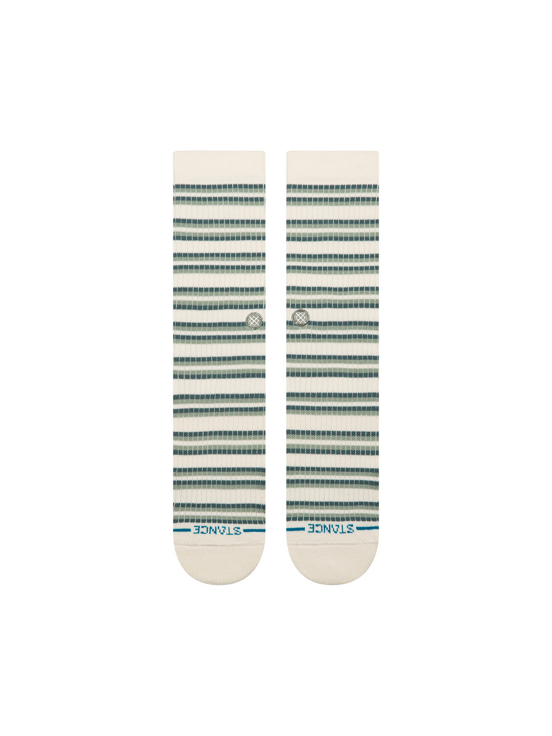 "Multistripe Ribbed" Casual Combed Cotton Blend Crew Socks by Stance