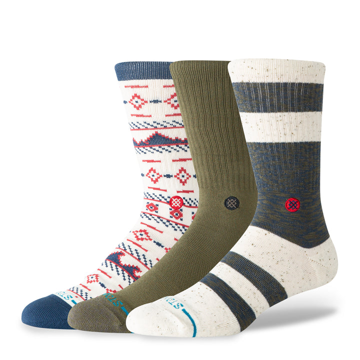 "Marine Layer Socks 3 Pack"Cotton Crew Socks by Stance