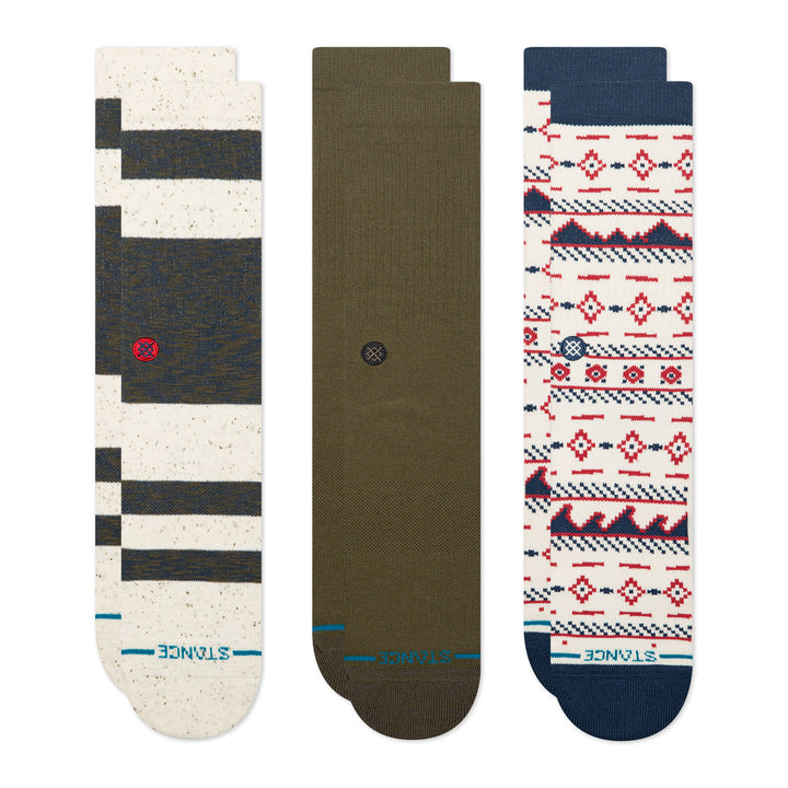"Marine Layer Socks 3 Pack"Cotton Crew Socks by Stance
