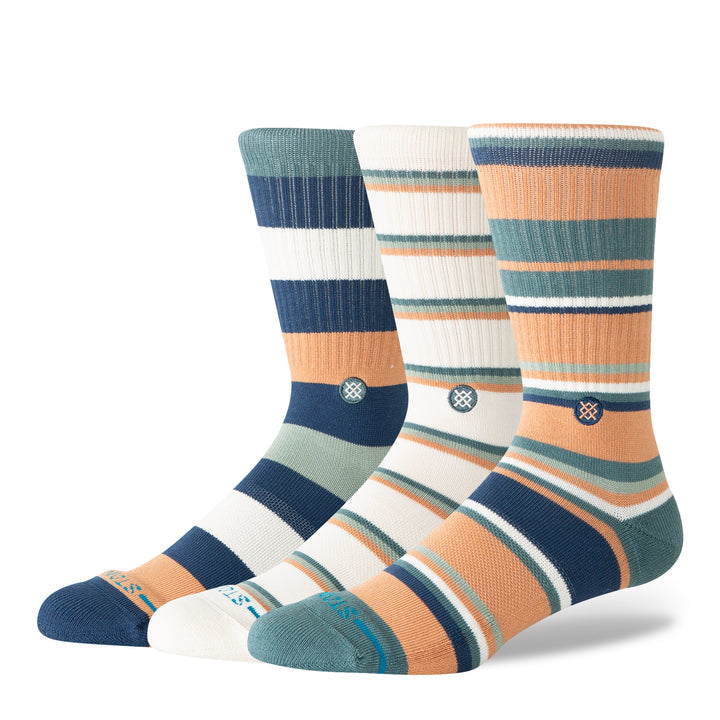 "Off Season Crew Socks 3 Pack"Cotton Crew Socks by Stance