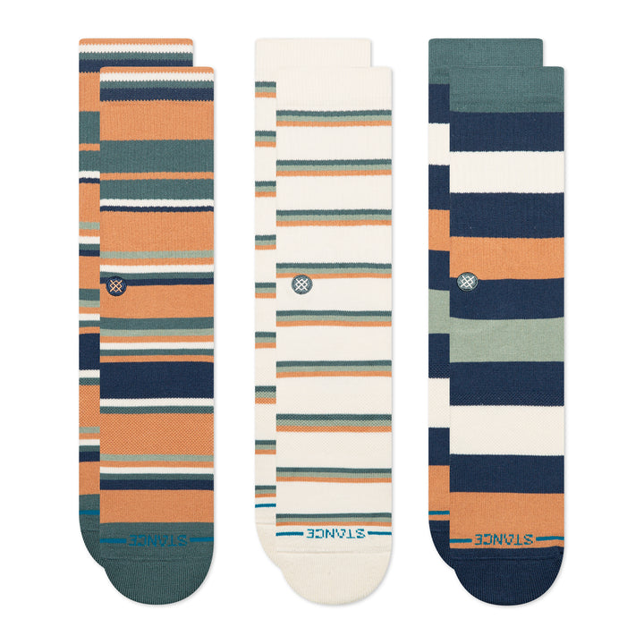 "Off Season Crew Socks 3 Pack"Cotton Crew Socks by Stance