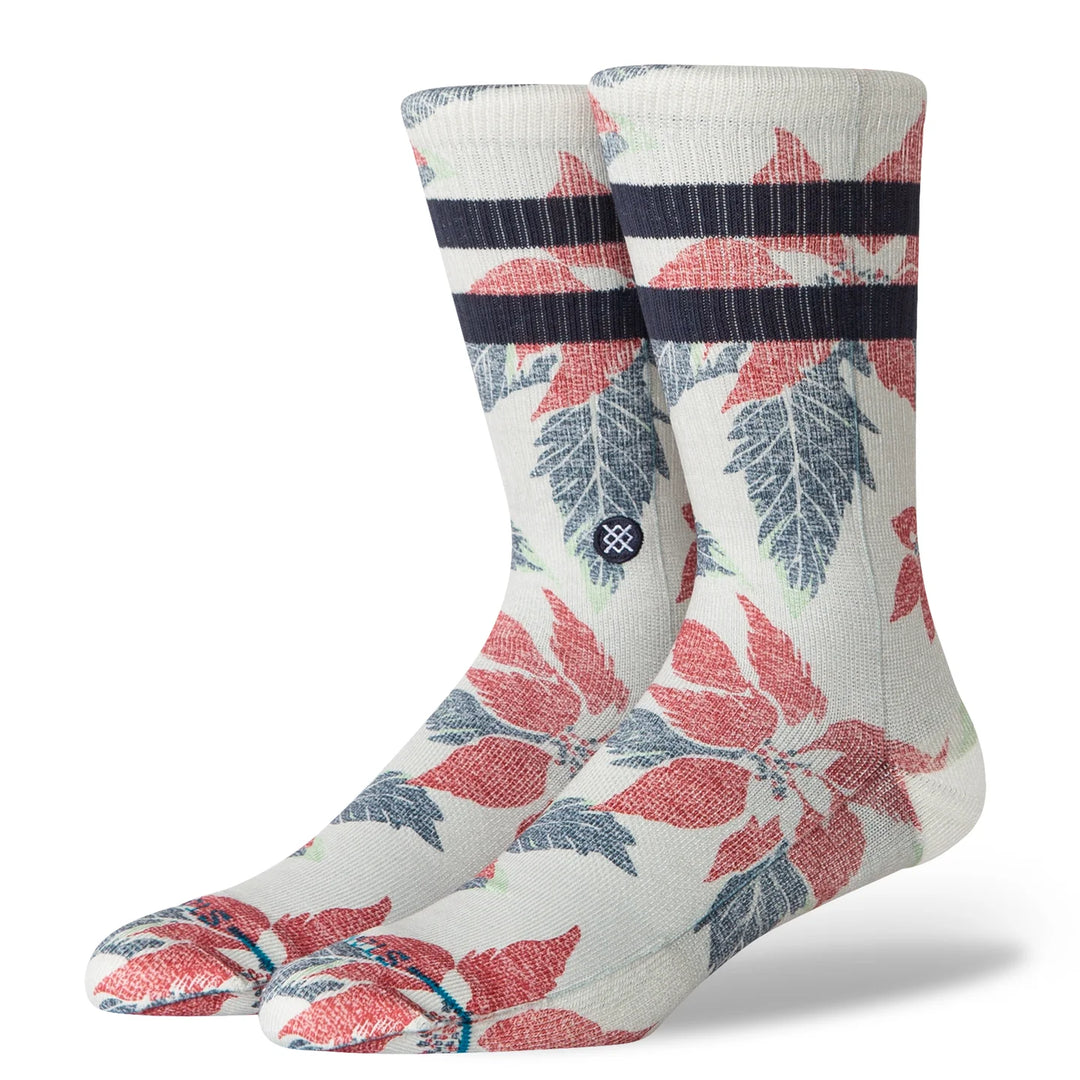 "Poinsettia Paradise" Poly Blend Crew Socks by Stance