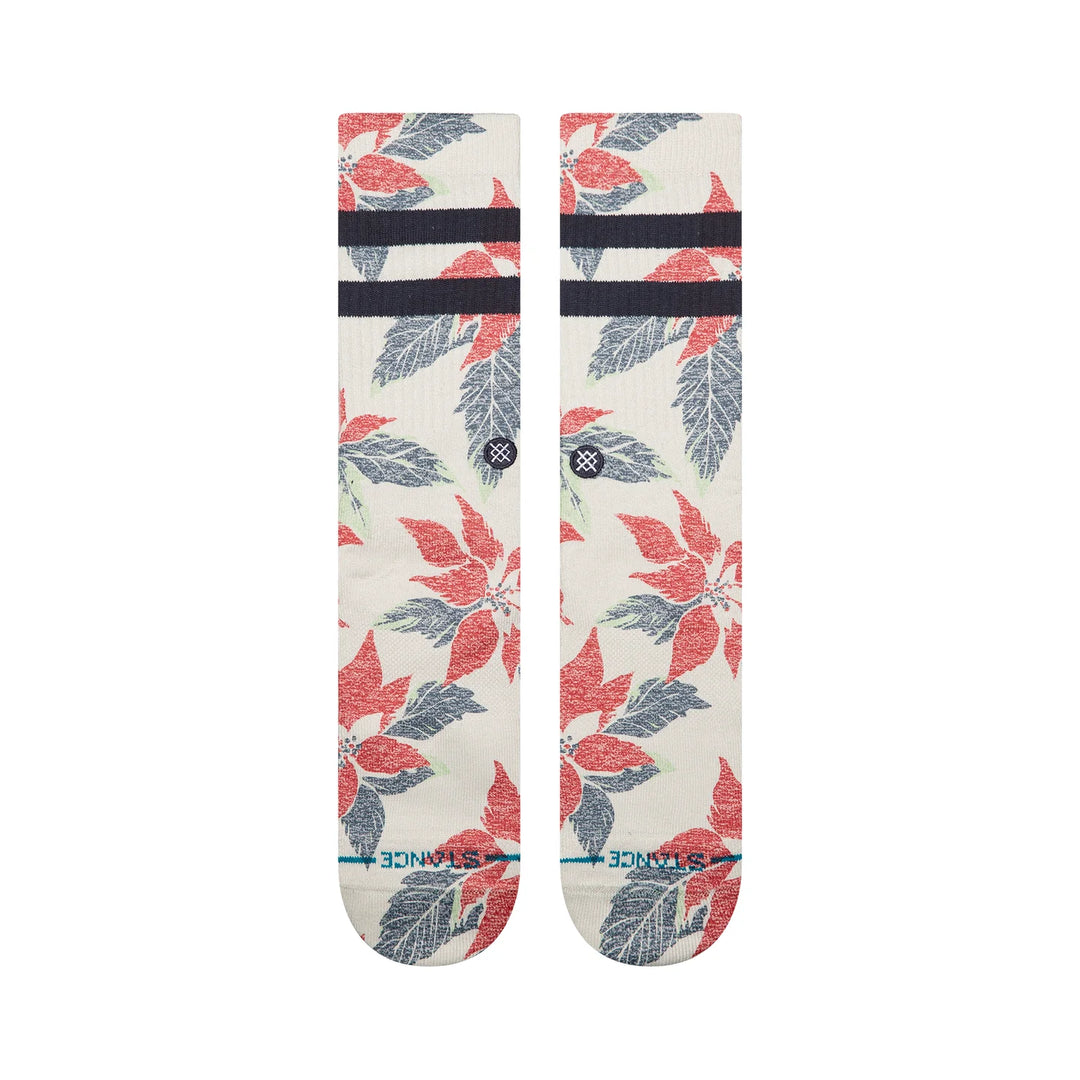 "Poinsettia Paradise" Poly Blend Crew Socks by Stance