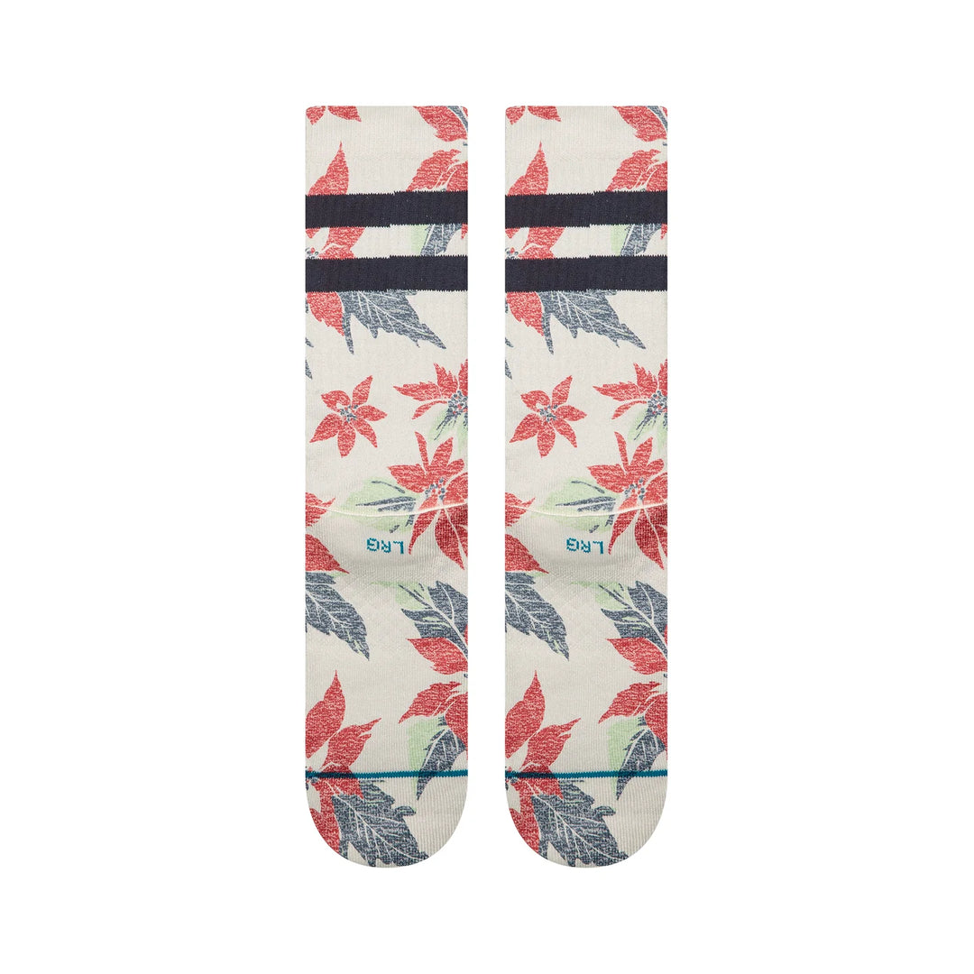"Poinsettia Paradise" Poly Blend Crew Socks by Stance