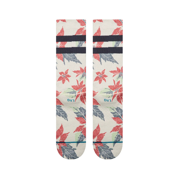 "Poinsettia Paradise" Poly Blend Crew Socks by Stance
