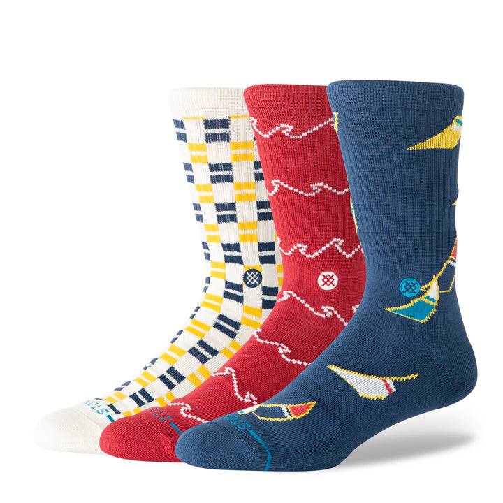 "Regatta Crew Socks 3 Pack"Cotton Crew Socks by Stance