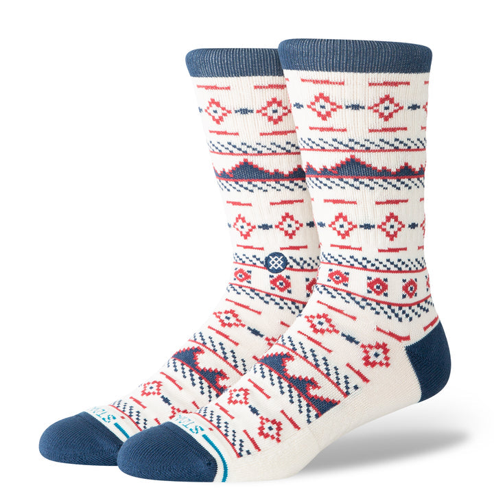 "Rising Tide" Combed Cotton Crew Socks by Stance