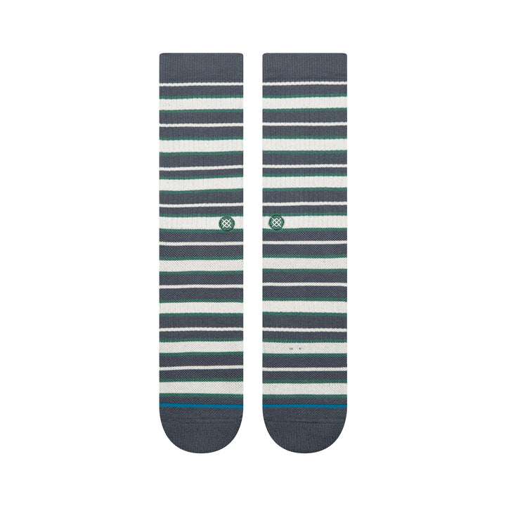 "Signature Stripe" Casual  Combed Cotton Blend Crew Socks by Stance