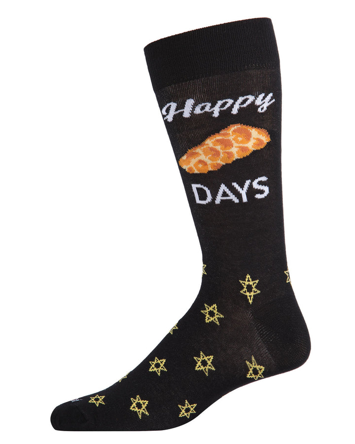 "Happy Challah-Days" Crew Bamboo Socks by Me Moí