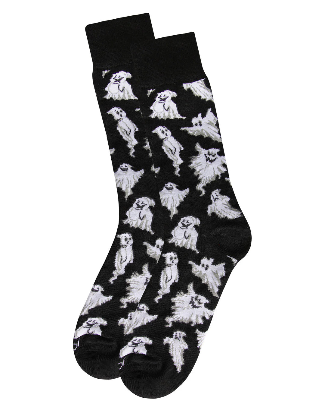 "Halloween Cool Ghoul Ghost Novelty" Crew Socks by Me Moí - Large