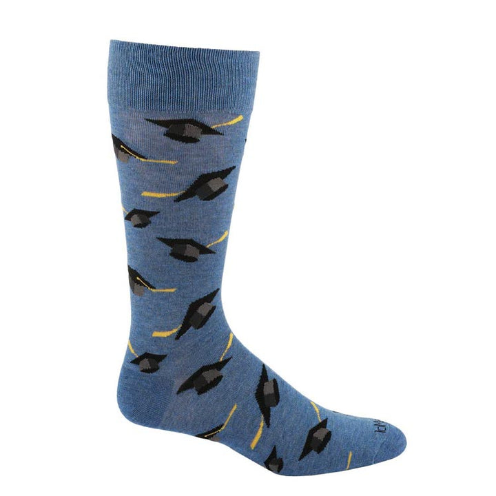 "Graduation Cap" Crew Bamboo Socks by Me Moí