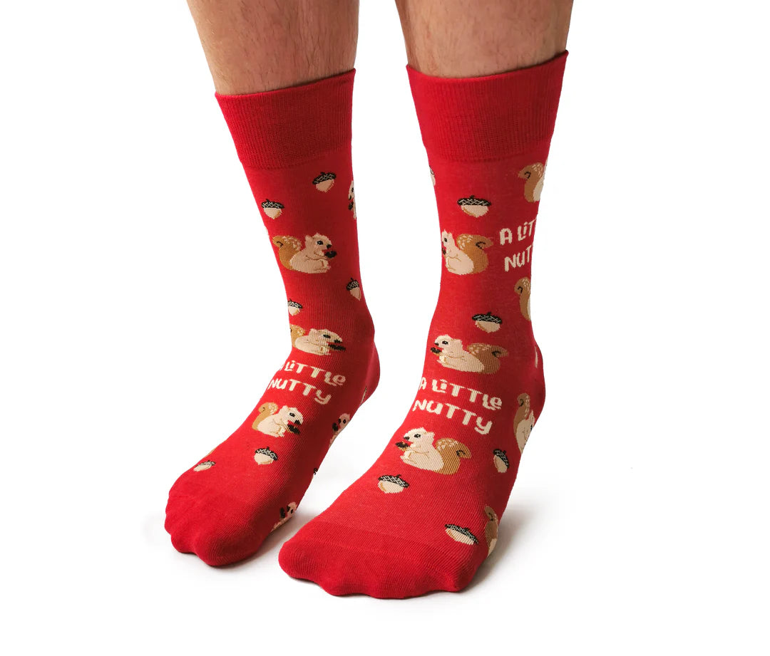 Chaussettes en coton « A Little Nutty » par Uptown Sox 