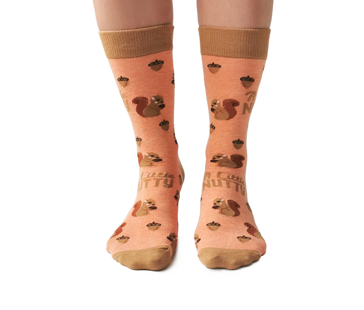 Chaussettes en coton « A Little Nutty » par Uptown Sox 