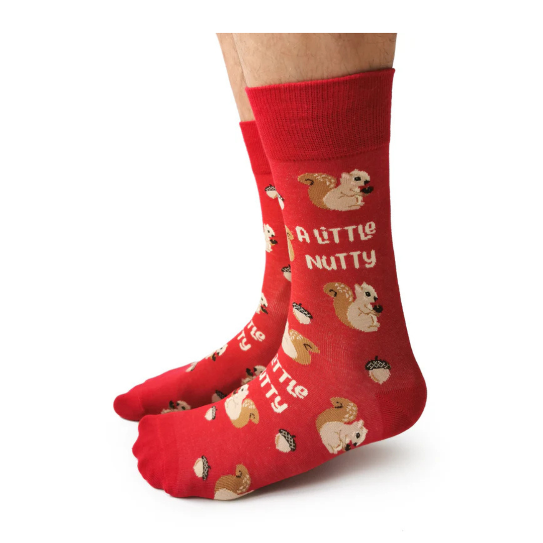 Chaussettes en coton « A Little Nutty » par Uptown Sox 