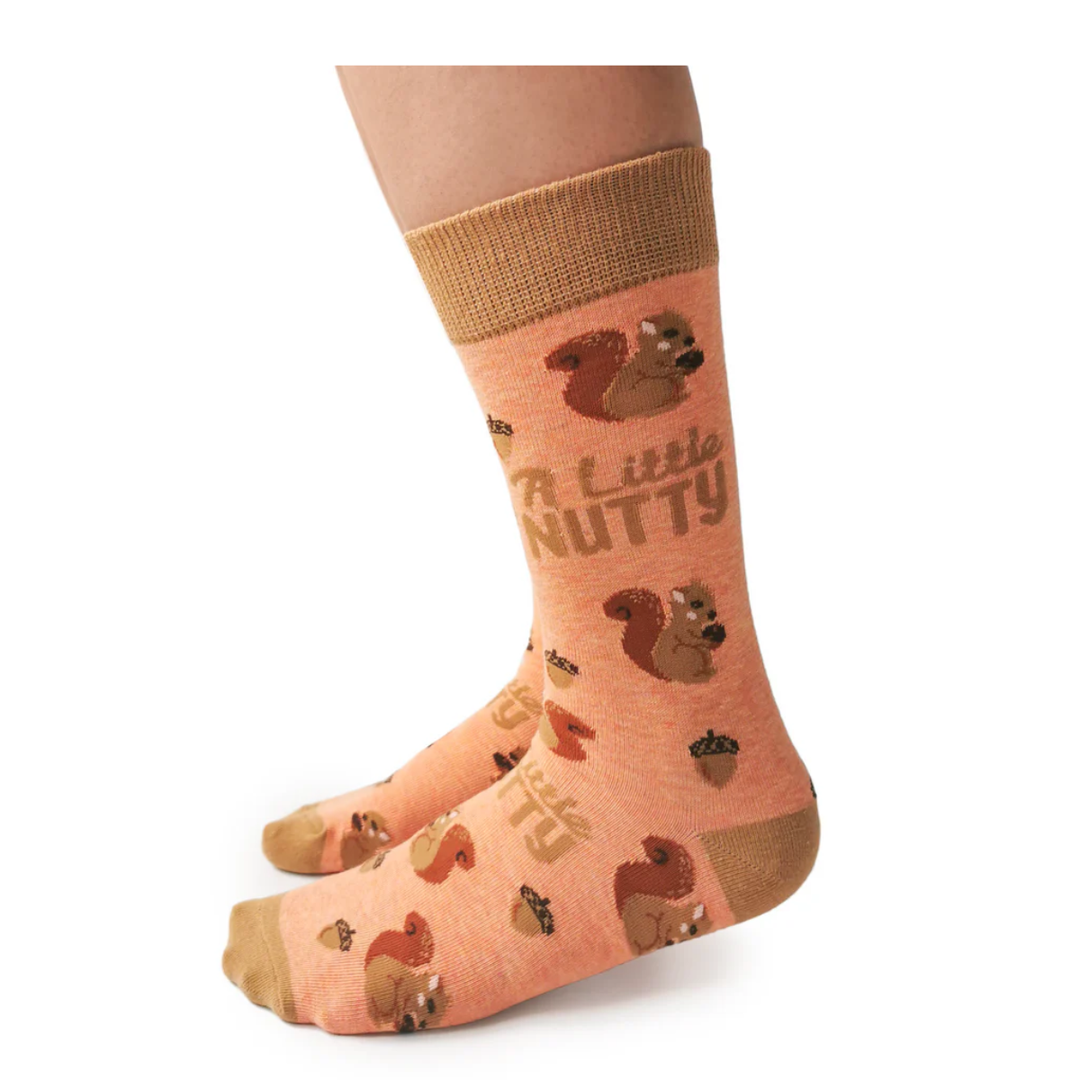 Chaussettes en coton « A Little Nutty » par Uptown Sox 