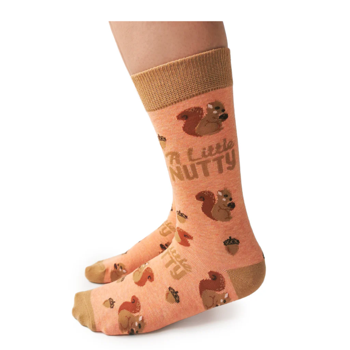 Chaussettes en coton « A Little Nutty » par Uptown Sox 