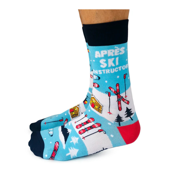 Chaussettes mi-mollet en coton « Après-Ski » des Uptown Sox - Grandes tailles 