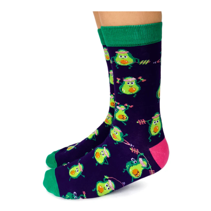 Chaussettes mi-mollet en coton « Avocardio Socks » par Uptown Sox - Medium 