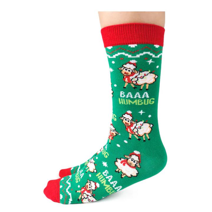 Chaussettes en coton « BAAA HUMBUG » par Uptown Sox