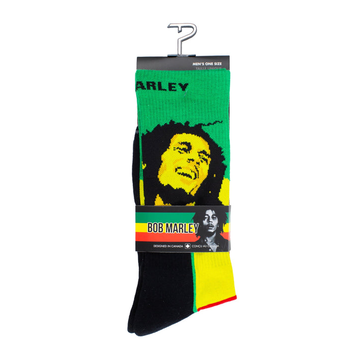 "Bob Marley Smile" Crew Socks by Perris - Large