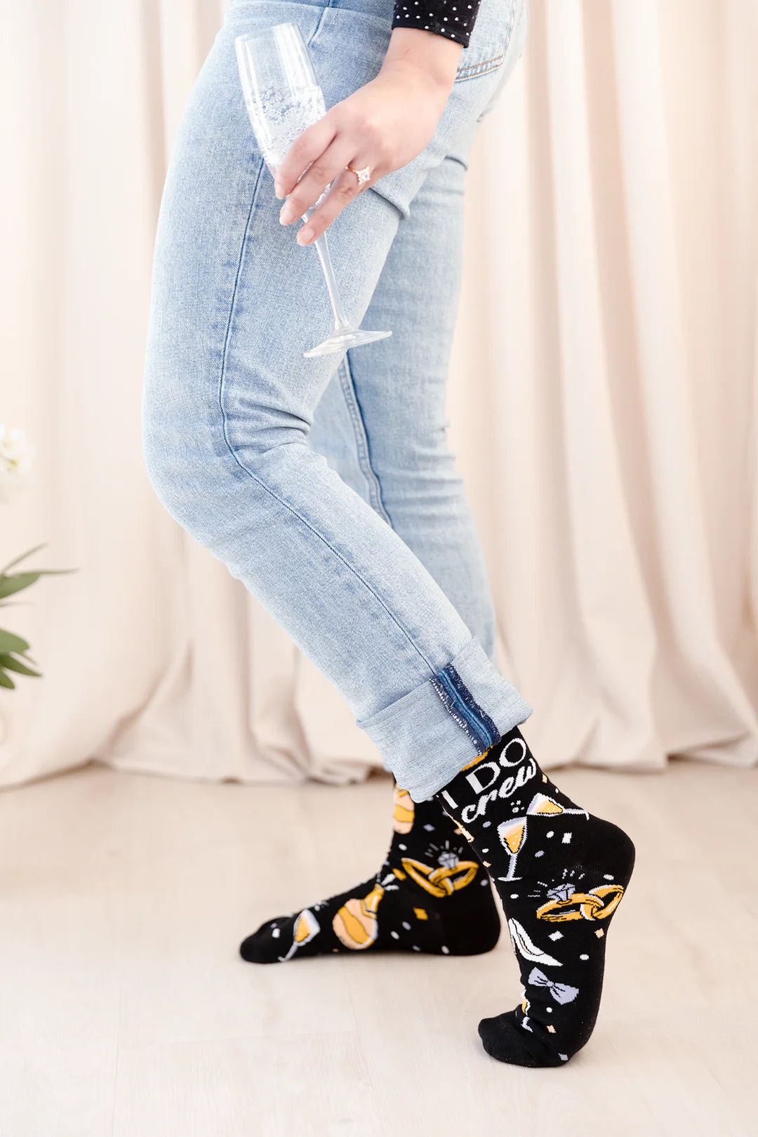 Chaussettes en coton « I Do Crew » par Uptown Sox