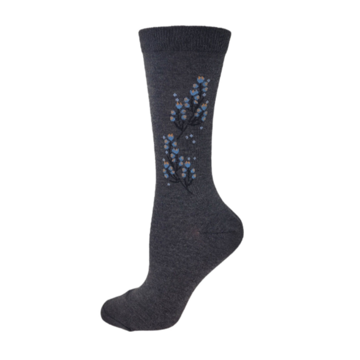 Chaussettes pour diabétiques en coton « Cherry &amp; Blossom » de Wellness - Medium 