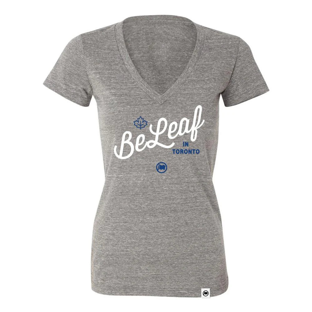 Loyal to a Tee - BeLeaf Women's Deep V Neck T-Shirt