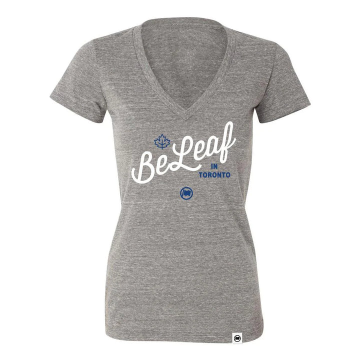Loyal to a Tee - BeLeaf Women's Deep V Neck T-Shirt