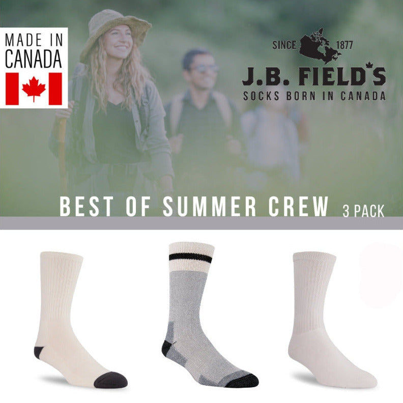 3 PAIRES - Le meilleur de l'équipe d'été de JB Field (assortiment)