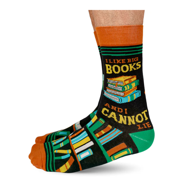 Chaussettes en coton « Big Books » par Uptown Sox - Taille L 