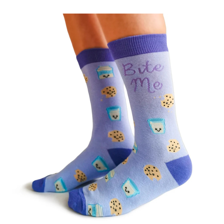 Chaussettes en coton « Bite Me » par Uptown Sox - Medium
