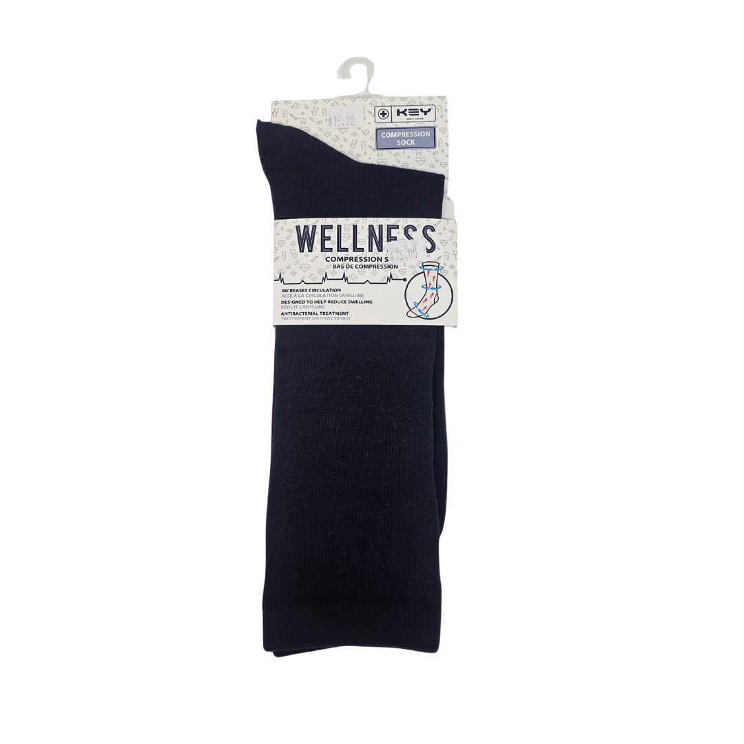 Chaussettes diabétiques en bambou « Diamond Block » de Wellness - Grande