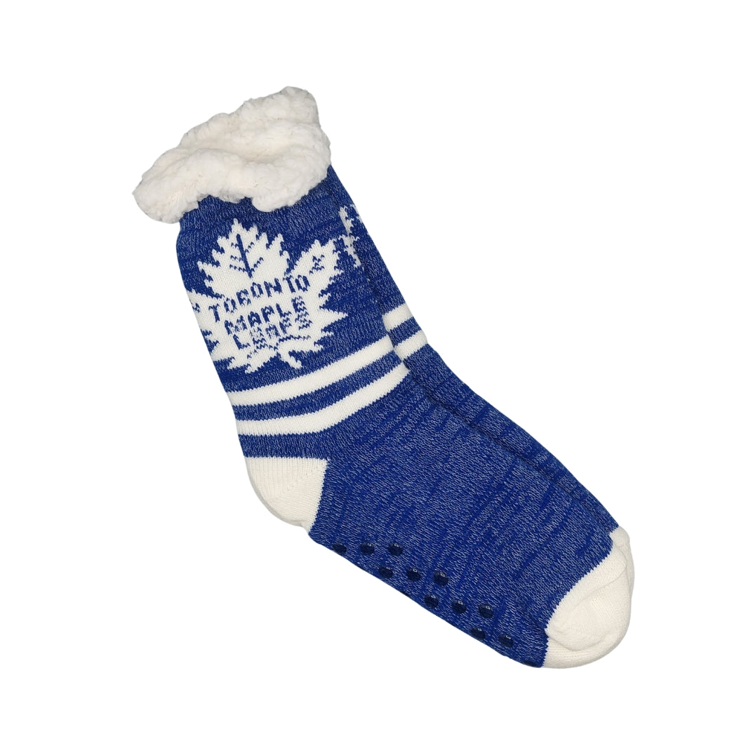 Chaussons-chaussettes pour femmes et hommes « NHL Toronto Maple Leaf » de Northern Comfort