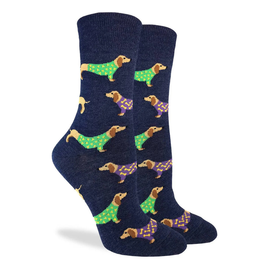 Chaussettes en coton « Wiener Dog » par Good Luck Sock