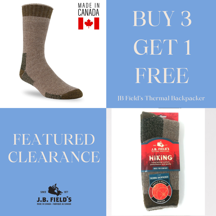 Chaussettes de bottes en acrylique et mérinos « Thermal Backpacker » de JB Field 