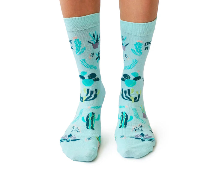 Chaussettes mi-mollet en coton « Prickly » par Uptown Sox - Medium 